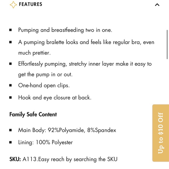 34B Momanda nursing/pumping bra. - Picture 5 of 10